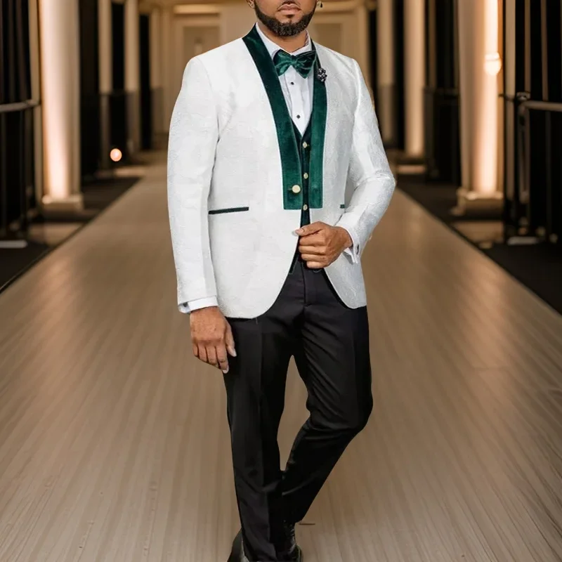 Men Formal Wear Clothes - แอฟริกันชุดแต่งงานสําหรับผู้ชาย SLIM FIT เจ้าบ่าวอย่างเป็นทางการ Tuxedo 3