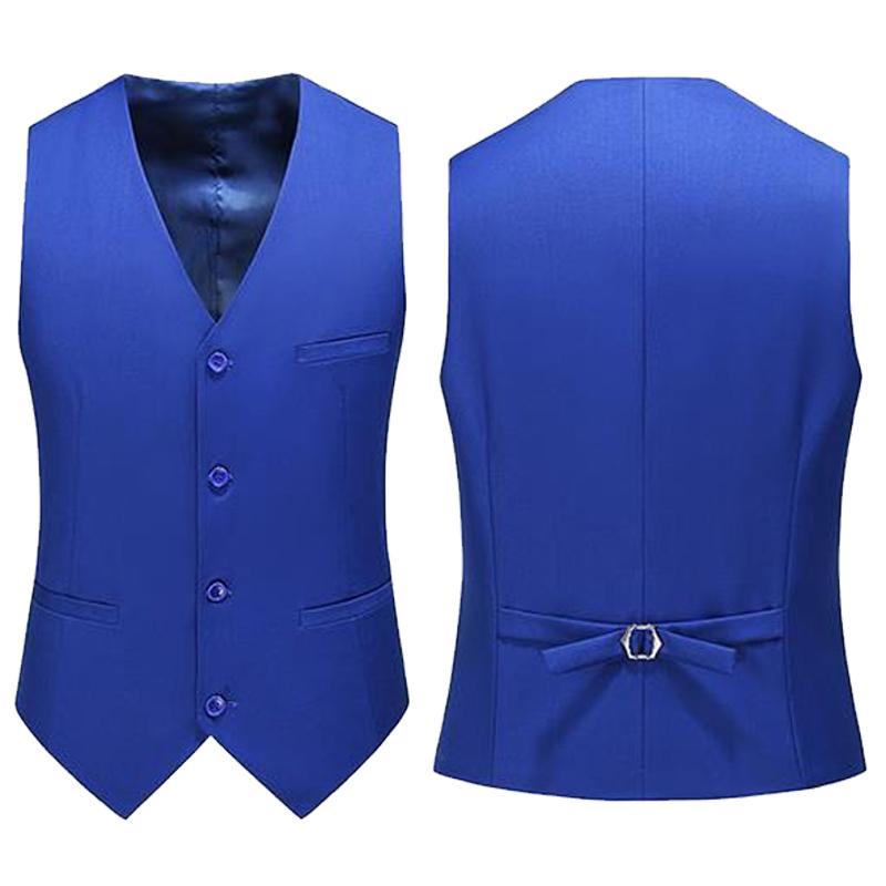 Men Formal Wear Vest - เสื้อกั๊กผู้ชาย 19 สี สีพื้น แฟชั่นลำลอง เสื้อกั๊กสูทผู้ชาย