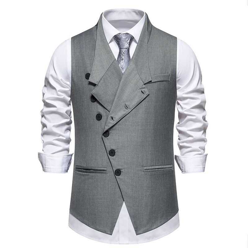 Men Formal Wear Vest - ใหม่ชายเสื้อสูทแฟชั่นสมาร์ทสบายๆอย่างเป็นทางการชุดเสื้อกั๊กสําหรับงานแต่งงานเสื้อกั๊กผู้ชายสีทึบแขนกุดเสื้อกั๊ก Man