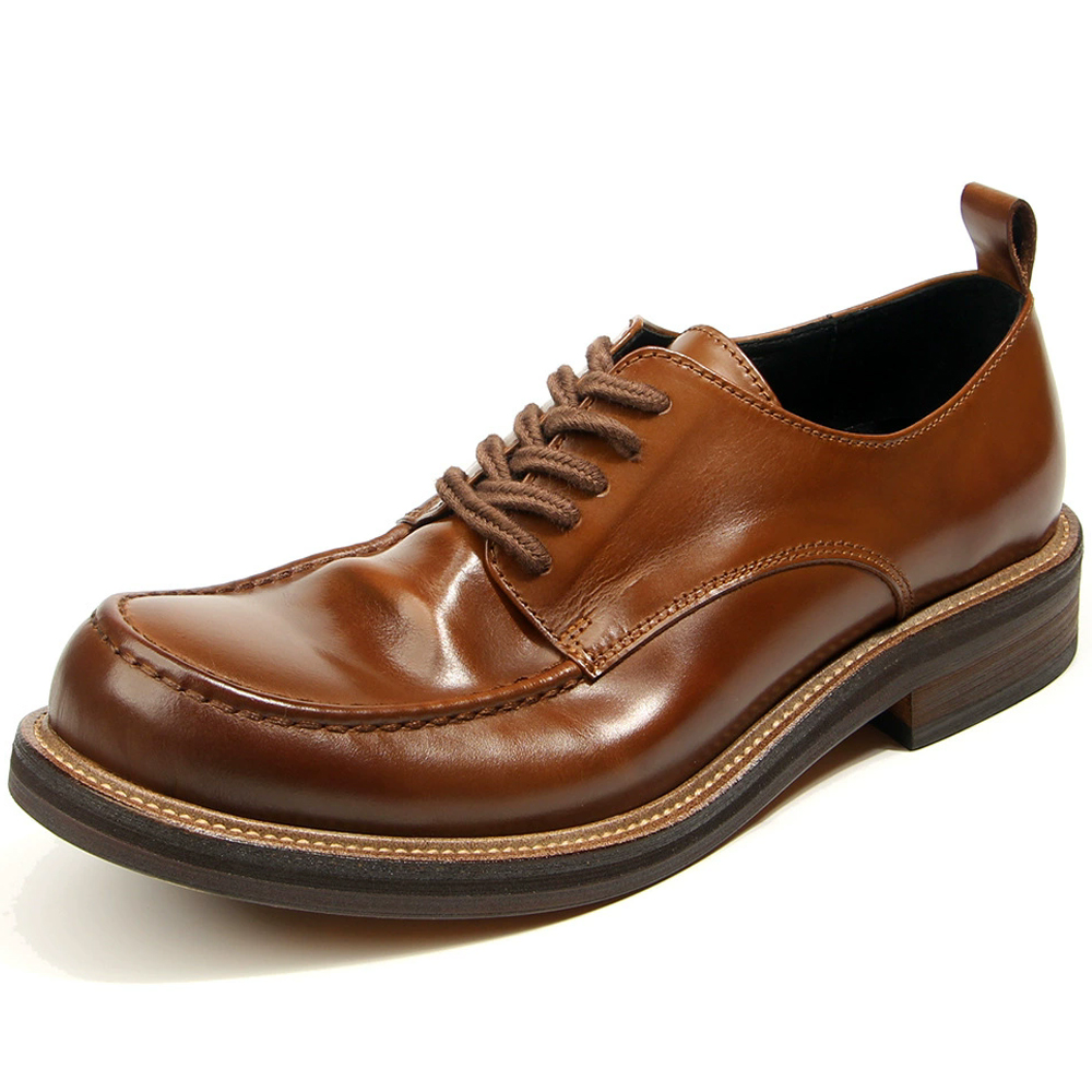 Men'S Formal Office Wear Shoes - รองเท้าหนังผู้ชาย รองเท้าหนังวัว รองเท้าแต่งกายผู้ชาย รองเท้าแต่งกายแบบทำมือ รองเท้าออกซ์ฟอร์ดย้อนยุคคุณภาพสูง ทนทานต่อการสึกหรอ