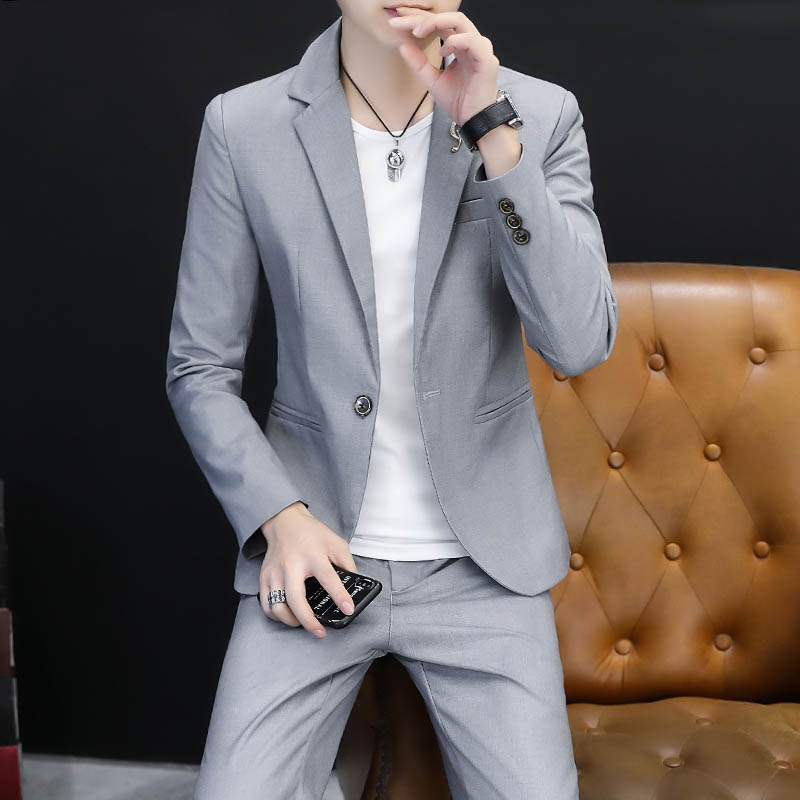 Korean Men Formal Wear - เสื้อแจ็คเก็ตสไตล์เกาหลีเท่ห์ทันสมัยสำหรับผู้ชายปี 2025 ชุดแต่งงานเจ้าบ่าว ชุดทำงานทางการ ชุดลำลองสำหรับผู้ชาย