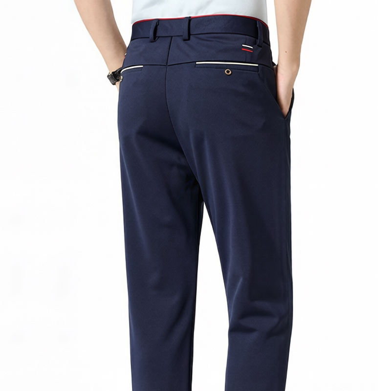 Dress Pant Flat Front - กางเกงผู้ชายฤดูร้อนลำลองกางเกงกอล์ฟหน้าเรียบยืดระบายอากาศได้สบายฤดูใบไม้ผลิน้ำหนักเบาปาร์ตี้กางเกงเดรสยางยืด