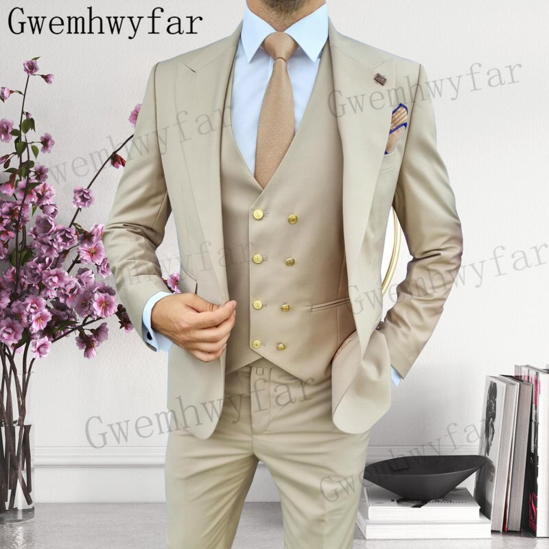 Gwenhwyfar เจ้าบ่าว Peaked Lap - Men Formal Wear Pants บทวิจารณ์และราคา