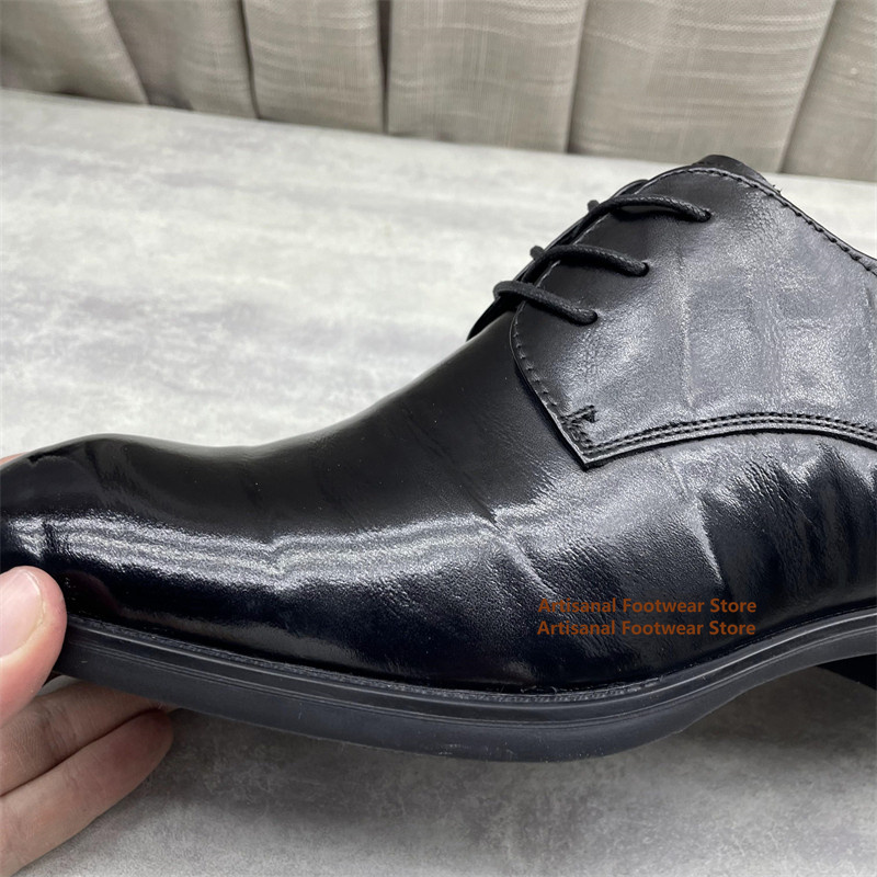 รองเท้าหนังสีดำสำหรับผู้ชาย รอ - Men'S Formal Office Wear Shoes บทวิจารณ์และราคา