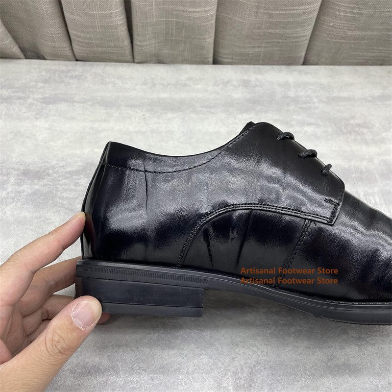 รองเท้าหนังสีดำสำหรับผู้ชาย รอ - Men'S Formal Office Wear Shoes บทวิจารณ์และราคา