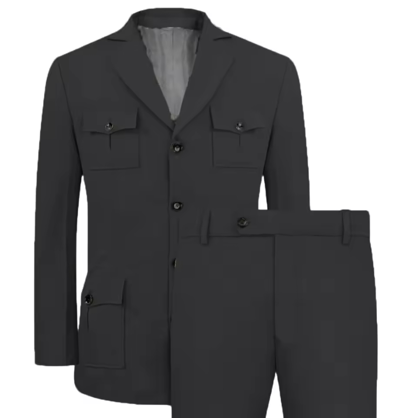 ผู้ชายชุด Jakcet Casual สีกากี - Khaki Formal Wear Men บทวิจารณ์และราคา