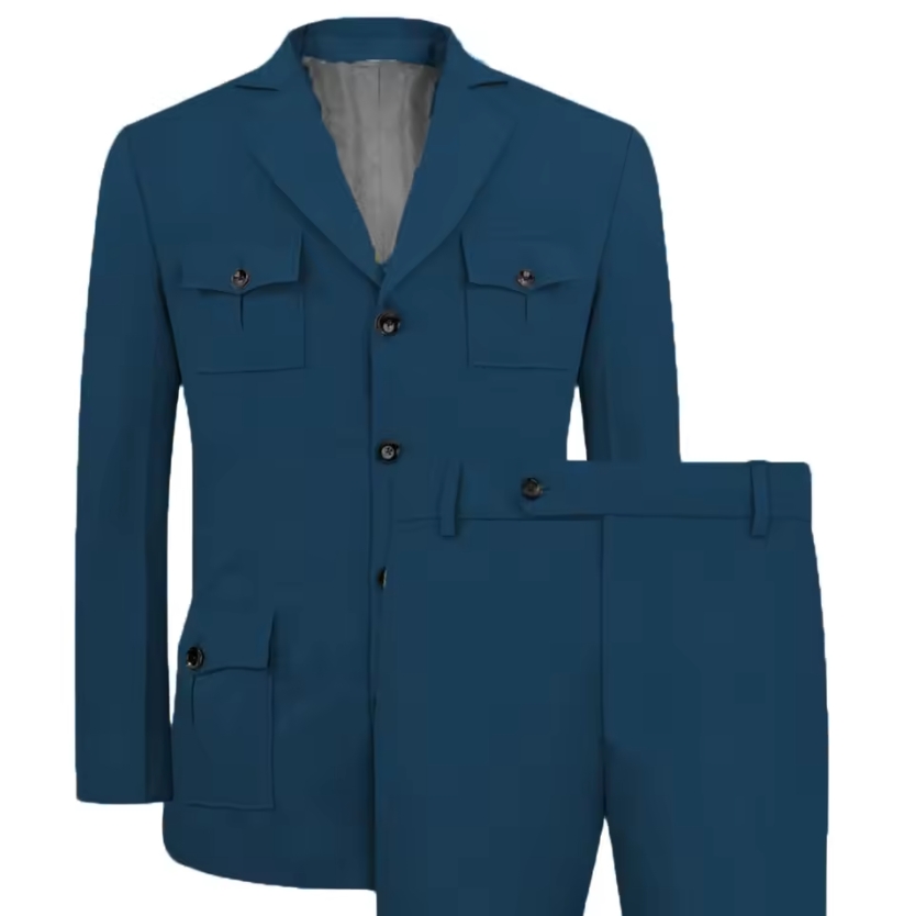ผู้ชายชุด Jakcet Casual สีกากี - Khaki Formal Wear Men บทวิจารณ์และราคา
