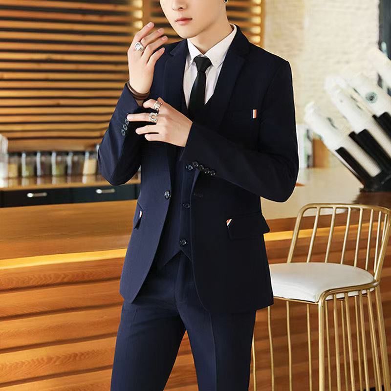 ชุดสูทผู้ชาย 2 ชิ้นทรงเข้ารูป  - Korean Men Formal Wear บทวิจารณ์และราคา