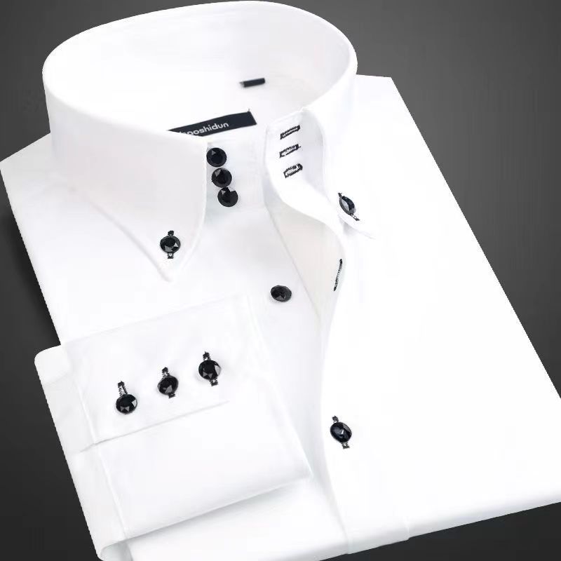 ชุดเดรสสําหรับชายปุ่มลงปกธุรกิ - Korean Men Formal Wear บทวิจารณ์และราคา