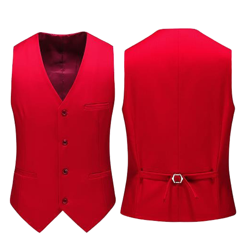 เสื้อกั๊กผู้ชาย 19 สี สีพื้น แ - Men Formal Wear Vest บทวิจารณ์และราคา