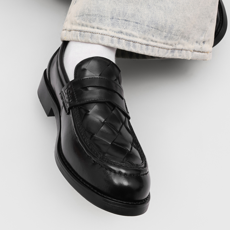 รองเท้าโลฟเฟอร์แบบสานทำมือสำหร - Men'S Formal Office Wear Shoes บทวิจารณ์และราคา