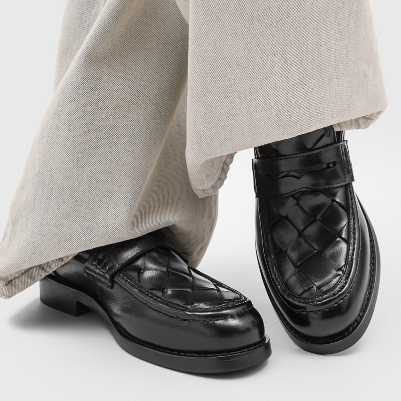 รองเท้าโลฟเฟอร์แบบสานทำมือสำหร - Men'S Formal Office Wear Shoes บทวิจารณ์และราคา