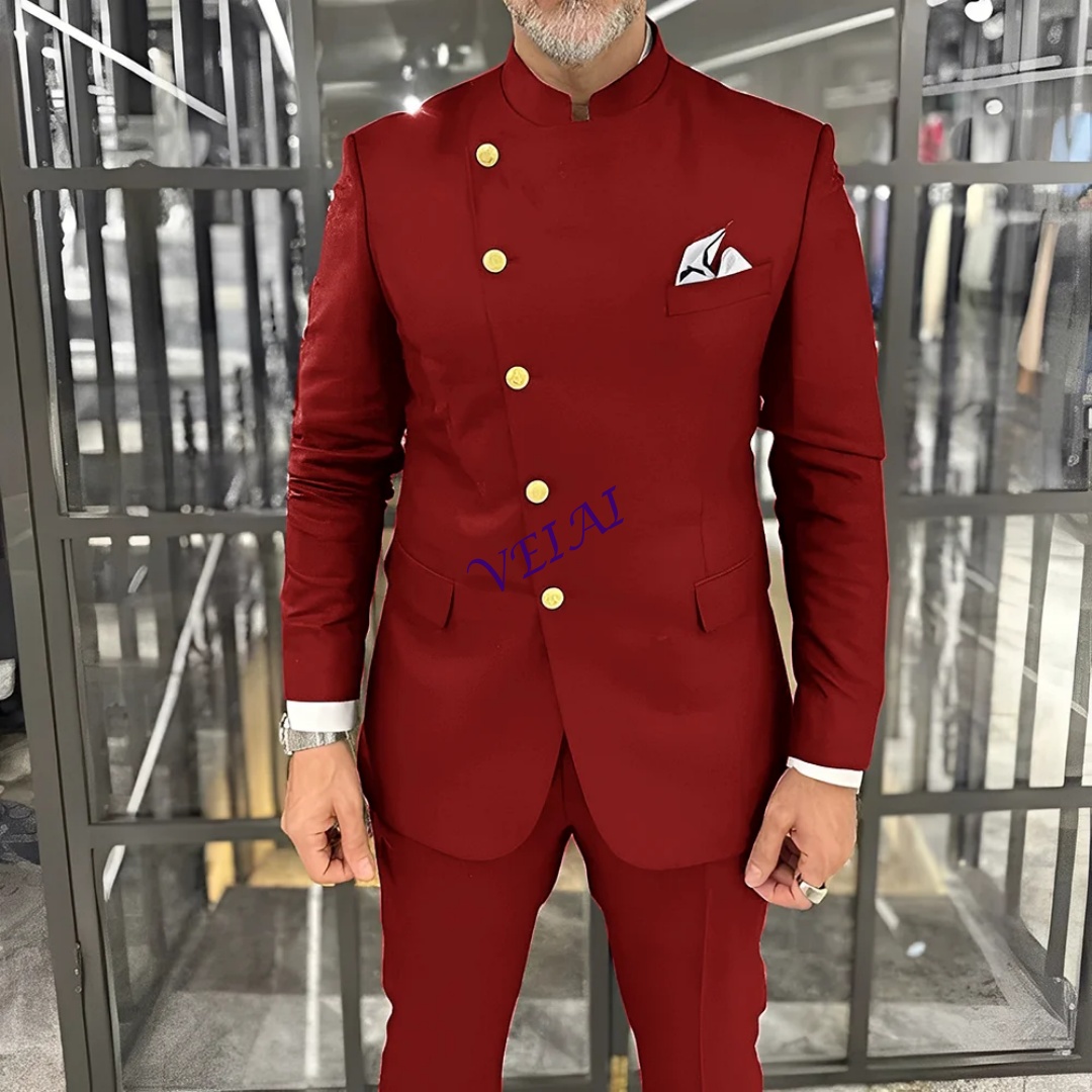ชุดสูทเจ้าบ่าวทรงสลิมฟิตแบบสั่ - Men Formal Wear Pants บทวิจารณ์และราคา