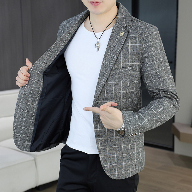 เสื้อเบลเซอร์ผู้ชายสำหรับกิจกร - Korean Men Formal Wear บทวิจารณ์และราคา