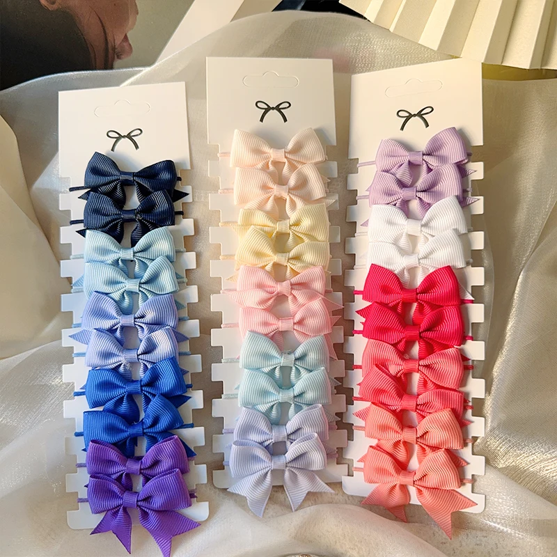 10 ชิ้น 3 รูปแบบ Bows ผมยางรัด - Tie Bar Clip บทวิจารณ์และราคา