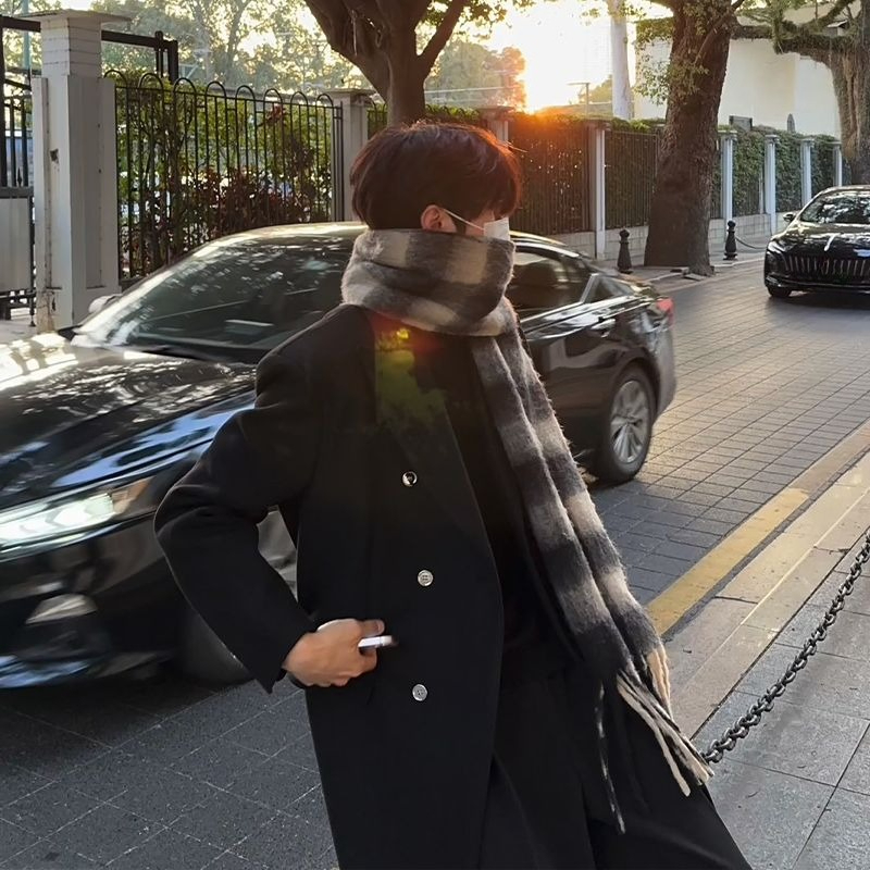เสื้อโค้ทขนสัตว์ผู้ชายสไตล์เกา - Korean Men Formal Wear บทวิจารณ์และราคา