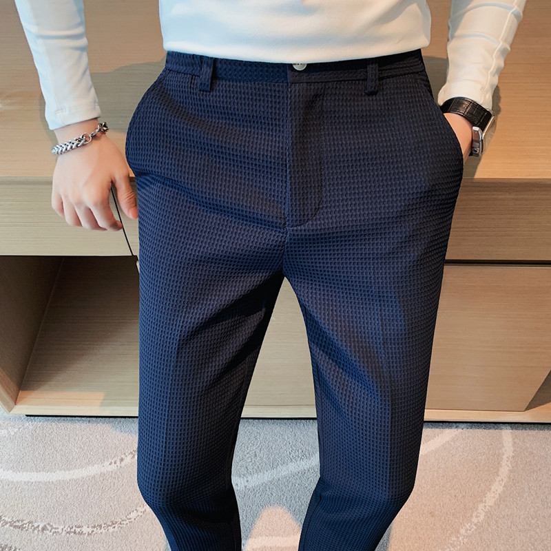 2024 ฤดูใบไม้ร่วงใหม่วาฟเฟิลยื - Young Men Formal Wear บทวิจารณ์และราคา