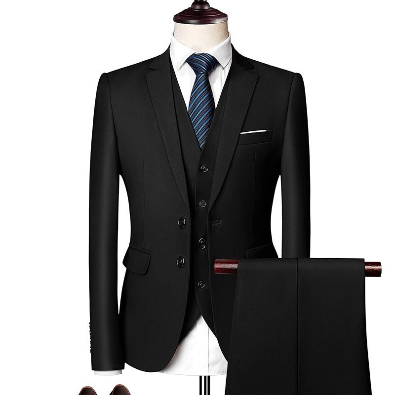 สไตล์เกาหลีสลิมฟิตชุดสูทผู้ชาย - Men Formal Wear Wedding Guest บทวิจารณ์และราคา