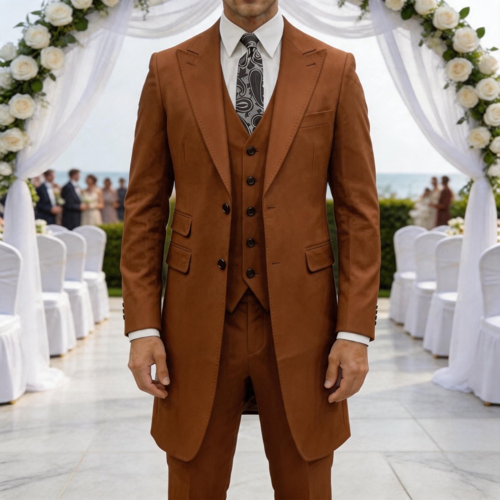 ชุดสูทผู้ชายทรงเข้ารูป 3 ชิ้น  - Men Formal Wear Summer บทวิจารณ์และราคา
