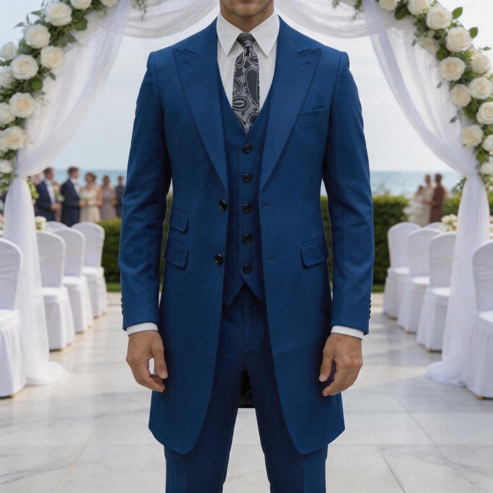 ชุดสูทผู้ชายทรงเข้ารูป 3 ชิ้น  - Men Formal Wear Summer บทวิจารณ์และราคา