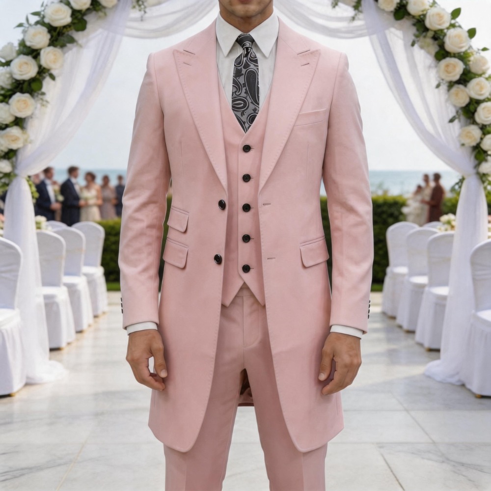 ชุดสูทผู้ชายทรงเข้ารูป 3 ชิ้น  - Men Formal Wear Summer บทวิจารณ์และราคา