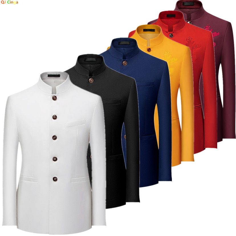 เสื้อสูทผู้ชายสไตล์จีน แขนยาว  - Korean Men Formal Wear บทวิจารณ์และราคา