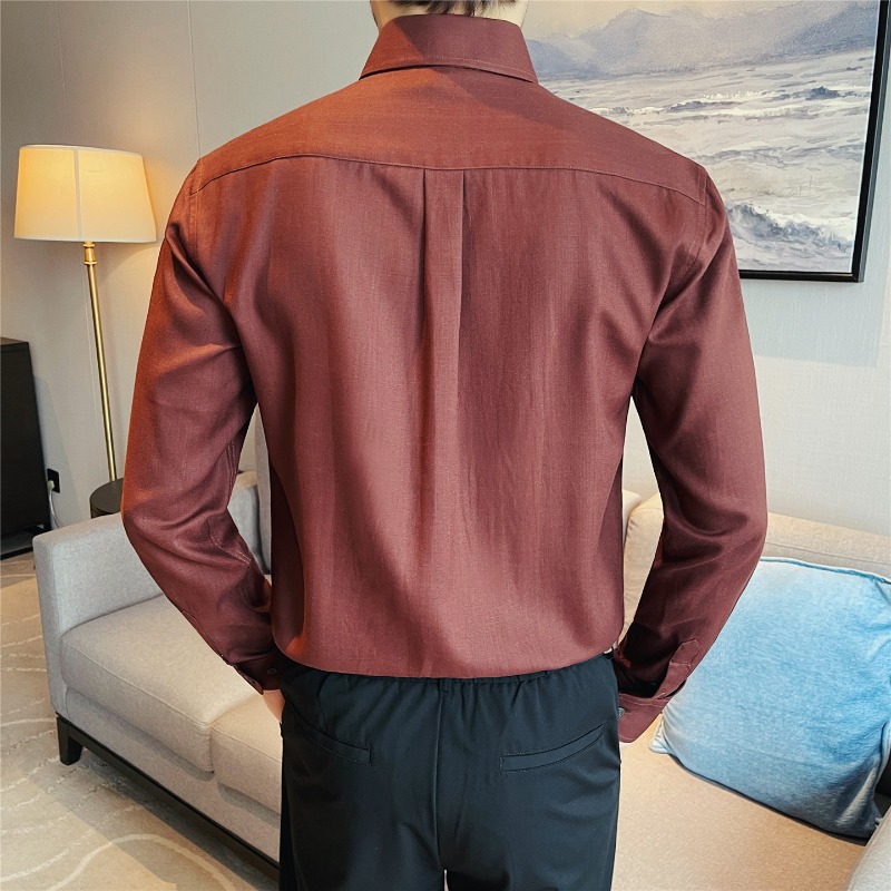 เสื้อเชิ้ตผู้ชายผ้าไลโอเซลล์ 1 - Men Formal Wear Clothes บทวิจารณ์และราคา