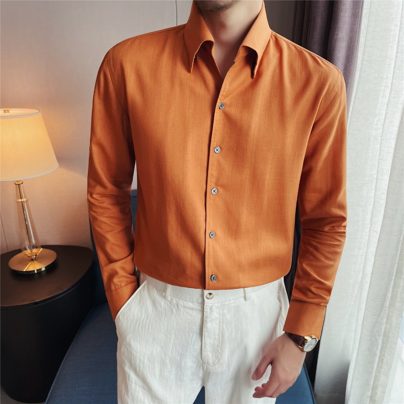 เสื้อเชิ้ตผู้ชายผ้าไลโอเซลล์ 1 - Men Formal Wear Clothes บทวิจารณ์และราคา