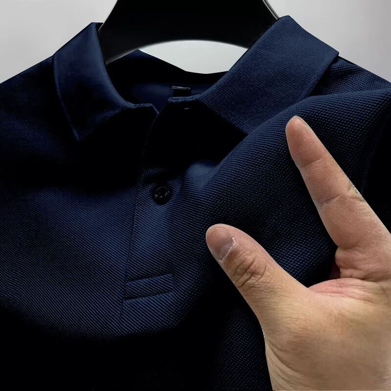 เสื้อโปโลลำลองผู้ชาย สีดำ พิมพ - Men Formal Wear Summer บทวิจารณ์และราคา