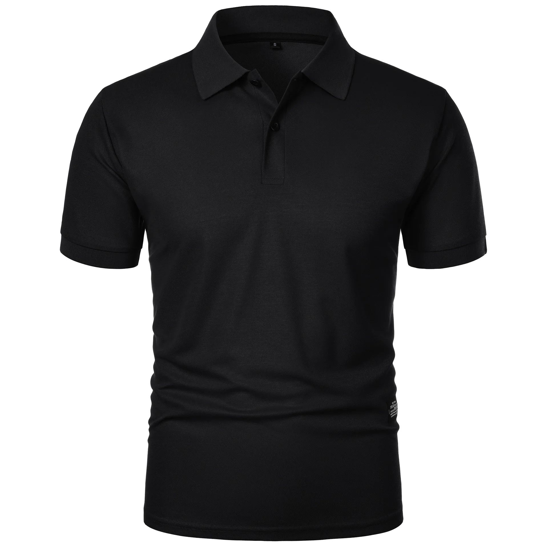 เสื้อโปโลลำลองผู้ชาย สีดำ พิมพ - Men Formal Wear Summer บทวิจารณ์และราคา