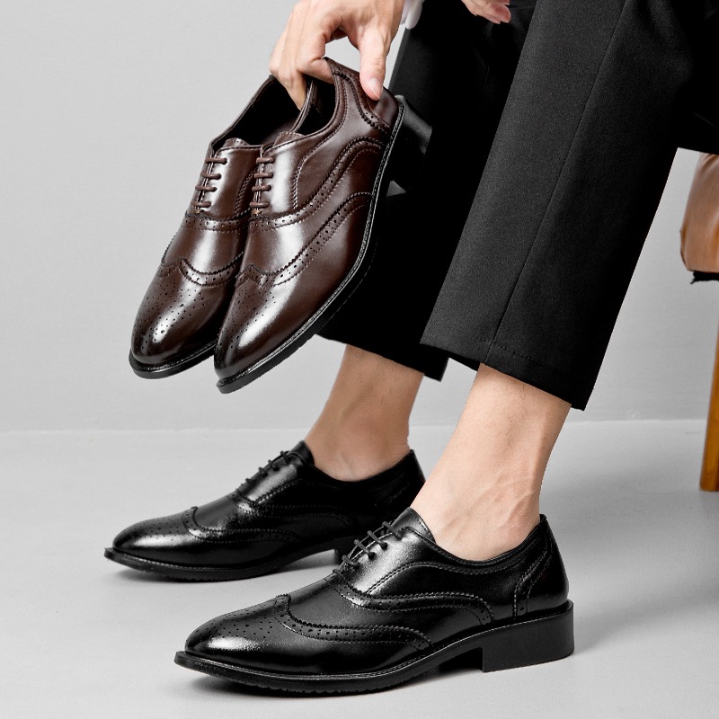 รองเท้าหนังทรงคลาสสิกสำหรับผู้ - Men'S Formal Office Wear Shoes บทวิจารณ์และราคา