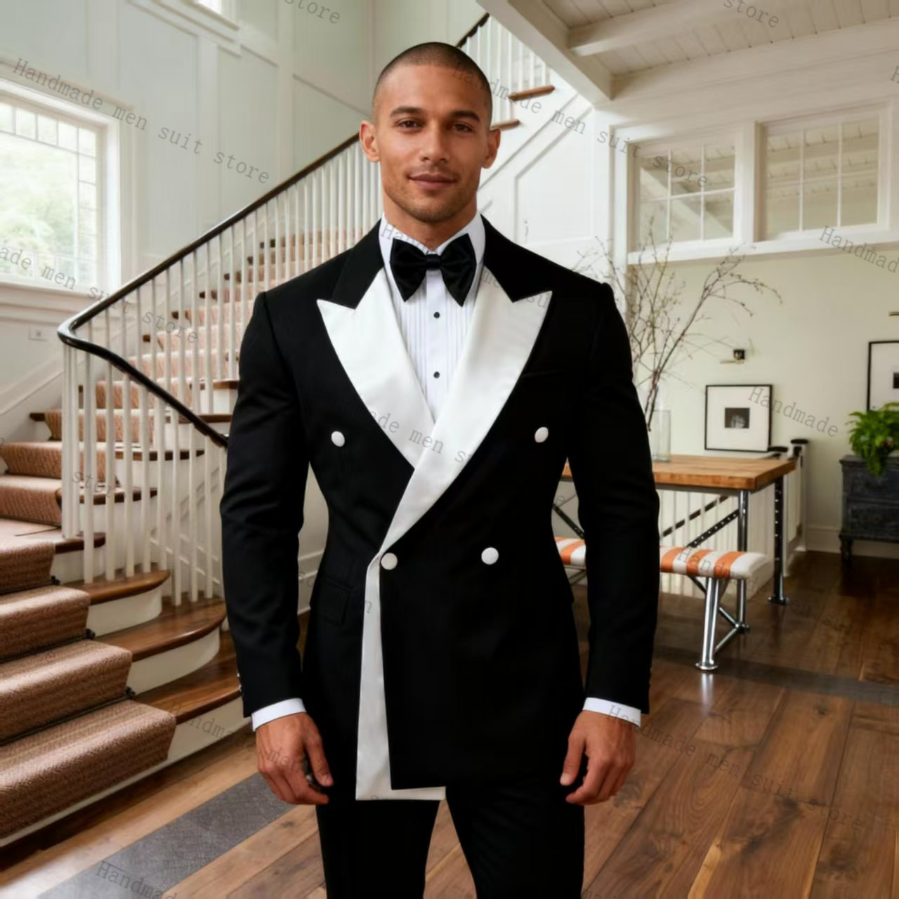 ชุดสูทผู้ชายฤดูใบไม้ร่วง 2 ชิ้ - Men Formal Wear Wedding Guest บทวิจารณ์และราคา