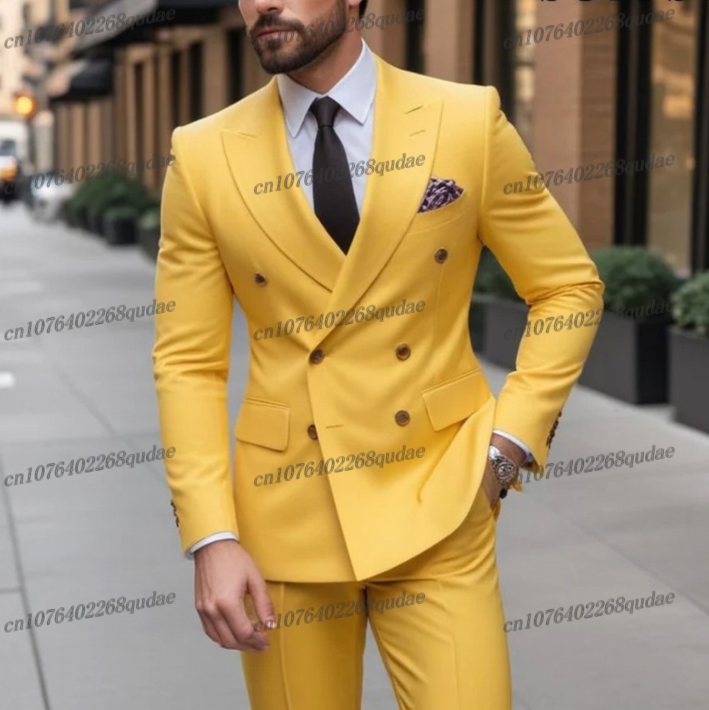 ชุดสูทผู้ชายสีเหลืองสำหรับงานพ - Formal Wear For Men Yellow บทวิจารณ์และราคา