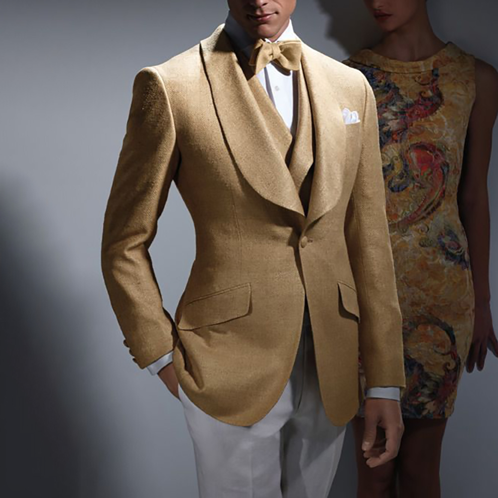ชุดสูทผู้ชายทรงสลิมฟิต 3 ชิ้น  - Men Formal Wear Wedding Guest บทวิจารณ์และราคา