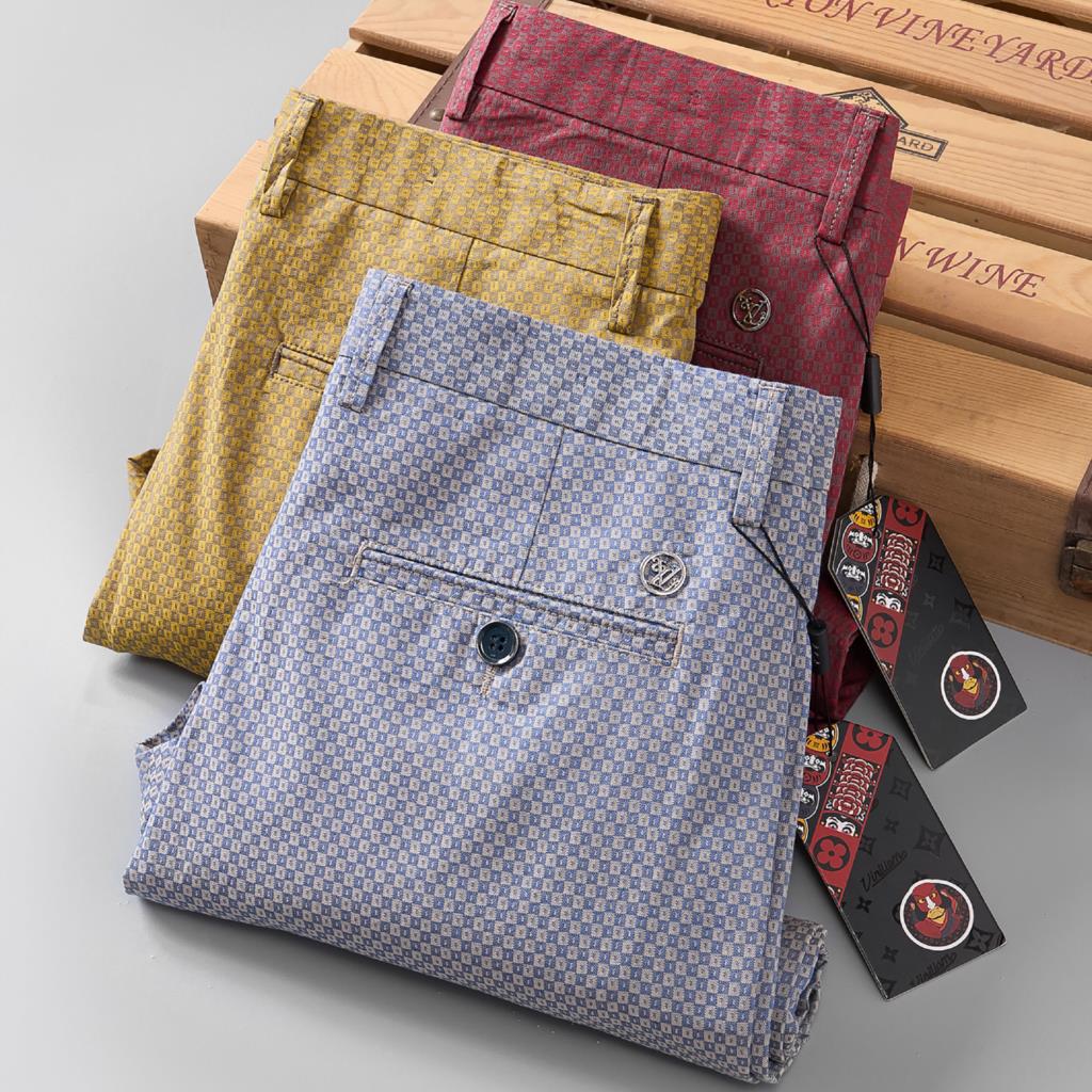 ลายสก๊อตกางเกงชายแฟชั่นตรง Fit - Young Men Formal Wear บทวิจารณ์และราคา