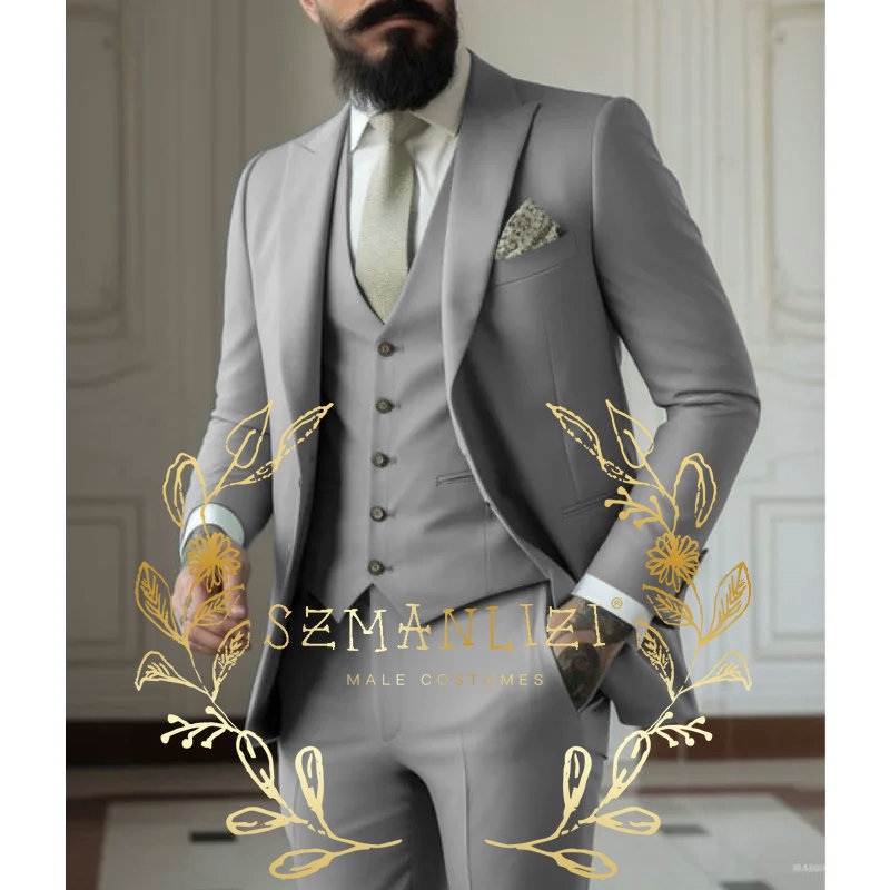 แสงสีเขียวชุดผู้ชายชุด 3 ชิ้นง - Men Formal Wear Pants บทวิจารณ์และราคา