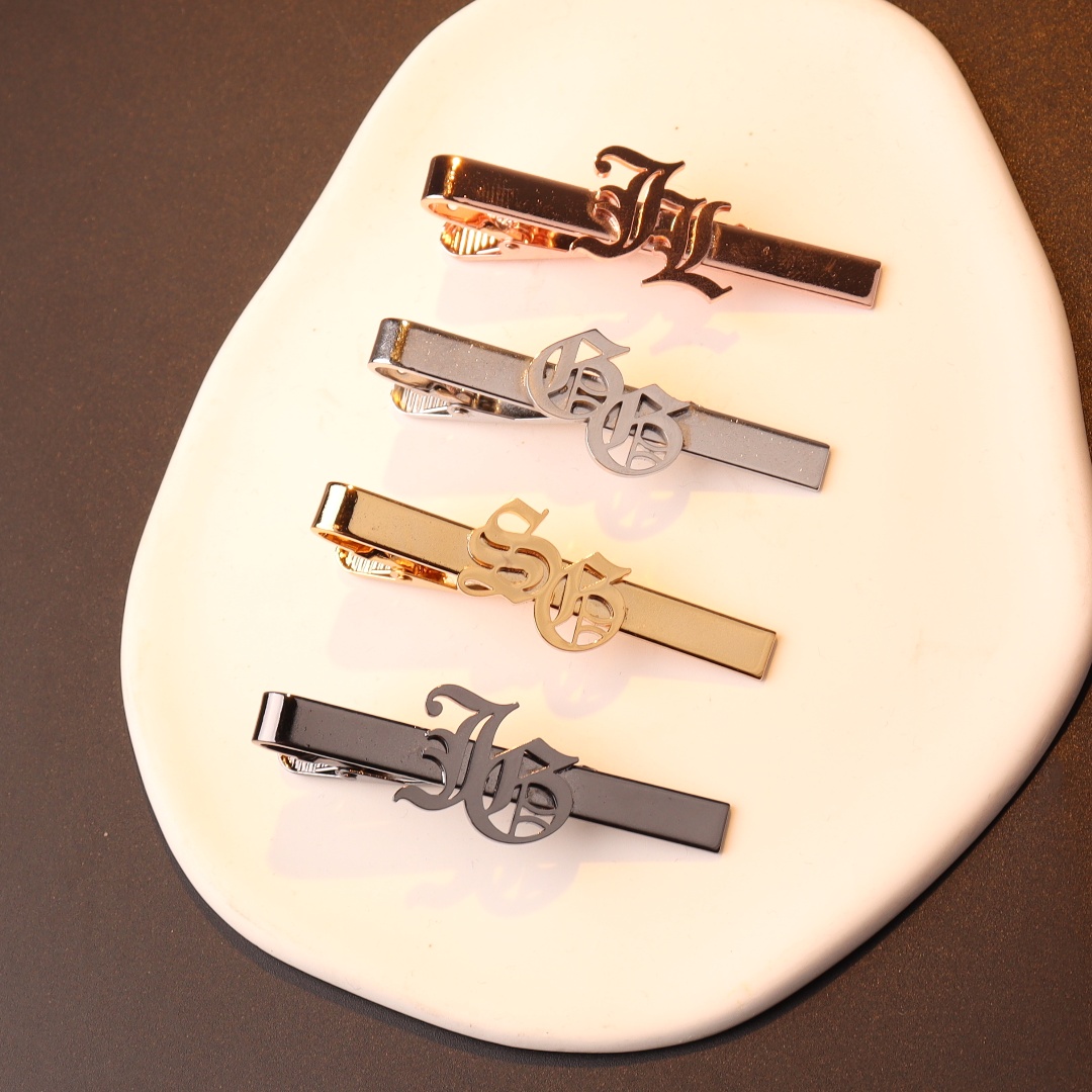 Custom ชื่อเริ่มต้น Tie คลิปสํ - Tie Bar Clip บทวิจารณ์และราคา