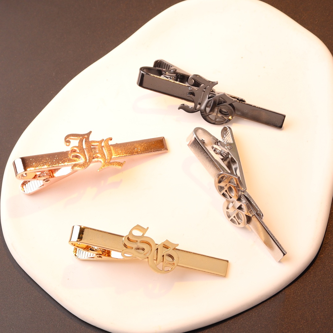 Custom ชื่อเริ่มต้น Tie คลิปสํ - Tie Bar Clip บทวิจารณ์และราคา