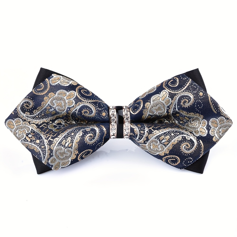 โบว์ไทผ้าซาตินลายแจ็คการ์ดสำหร - Formal Wear For Men Yellow บทวิจารณ์และราคา