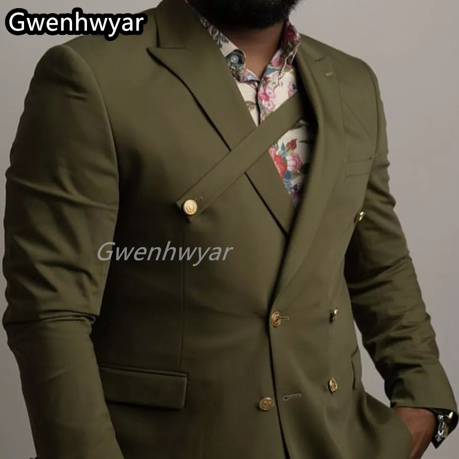 Gwenhwyar Grey Double Breasted - Men Formal Wear Clothes บทวิจารณ์และราคา