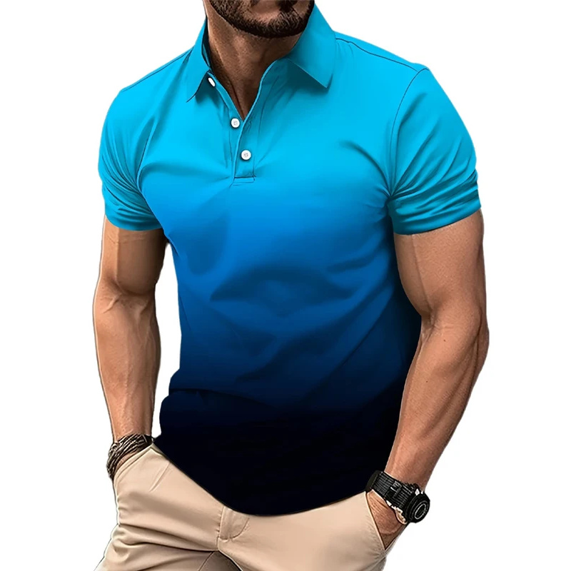 เสื้อโปโลผู้ชาย แขนสั้น สีไล่ร - Men Formal Wear Clothes บทวิจารณ์และราคา