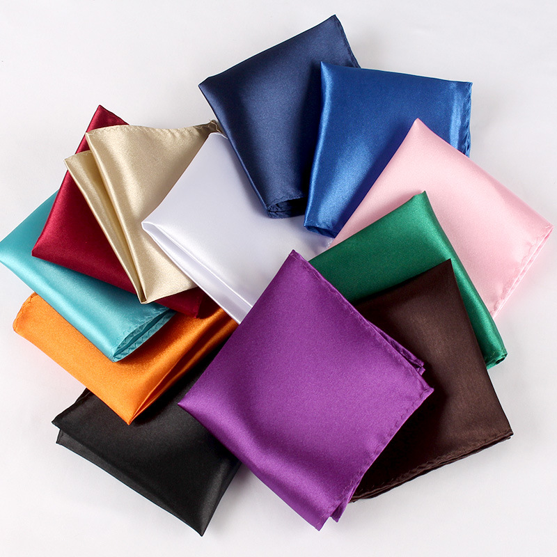 ผ้าเช็ดหน้าขนาด22ซม. สีทึบกระเ - Young Men Formal Wear บทวิจารณ์และราคา