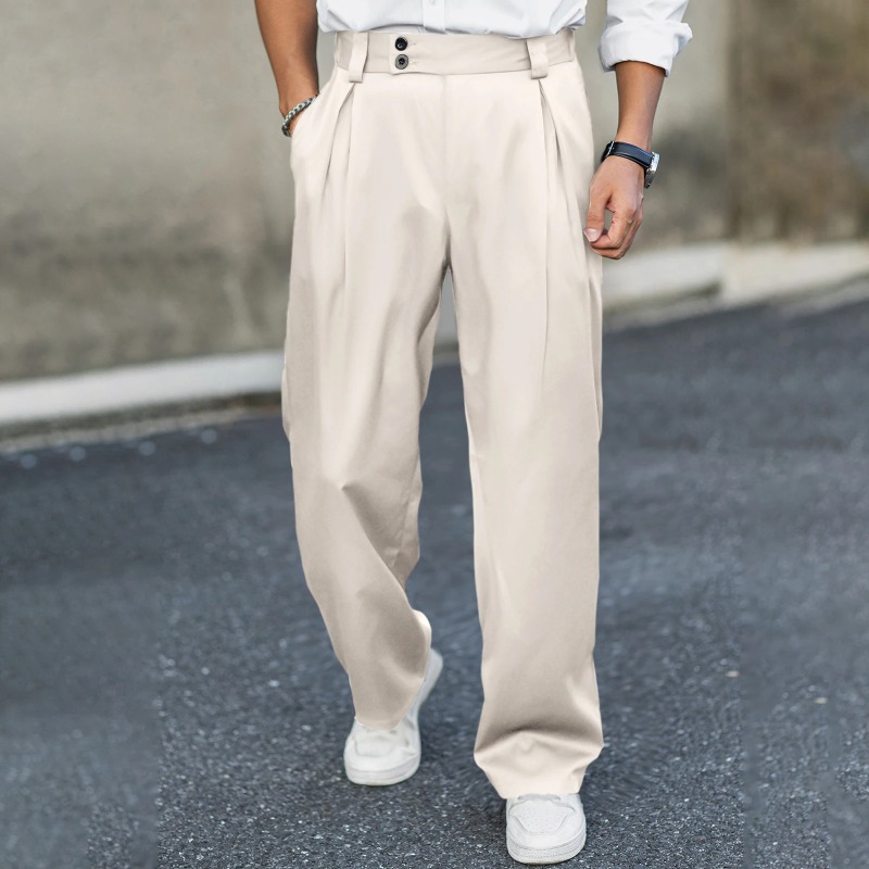 กางเกงขายาวทรงขากว้างสำหรับผู้ - Dress Pant Flat Front บทวิจารณ์และราคา