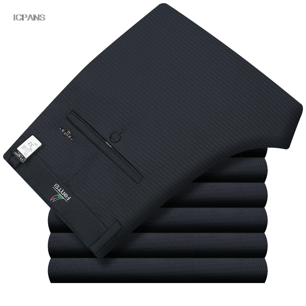 บางฤดูร้อนกางเกงบุรุษยืดอย่างเ - Dress Pant Flat Front บทวิจารณ์และราคา